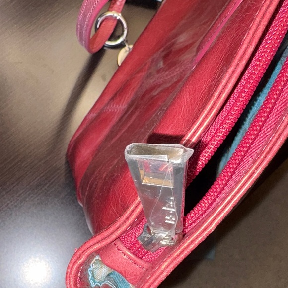 HOBO Cherry Red Leather Tote - Picture 6 of 9